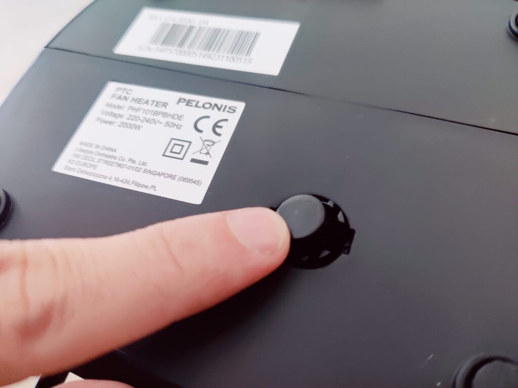 Pelonis PHF101BPBHDE Heizlüfter Standstabilität