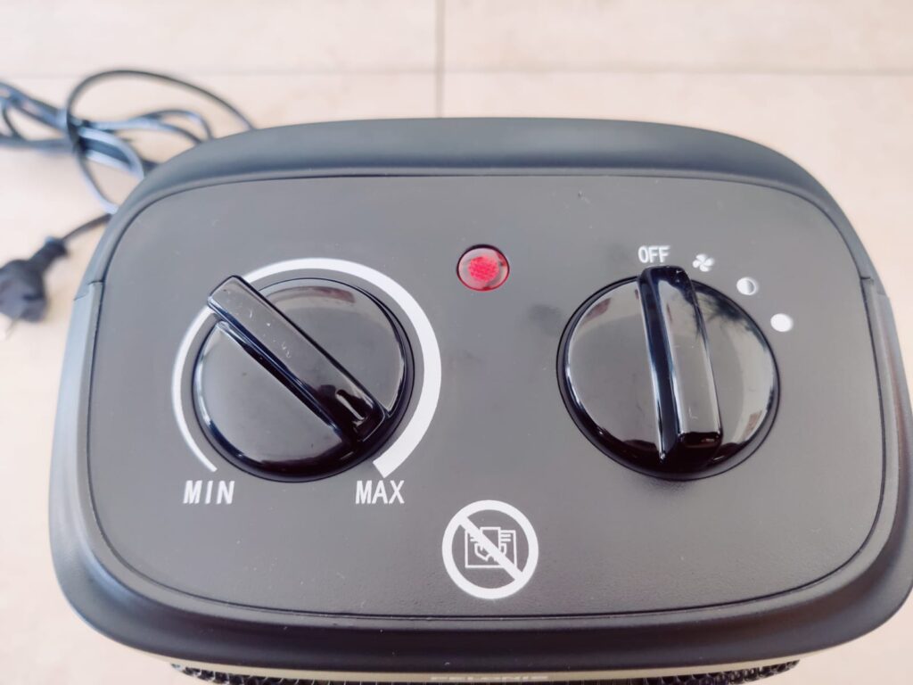 Pelonis PHF101BPBHDE Heizlüfter Drehregler