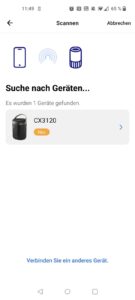 Philips 3000 Series CX3120/01 Heizlüfter App Gerätesuche