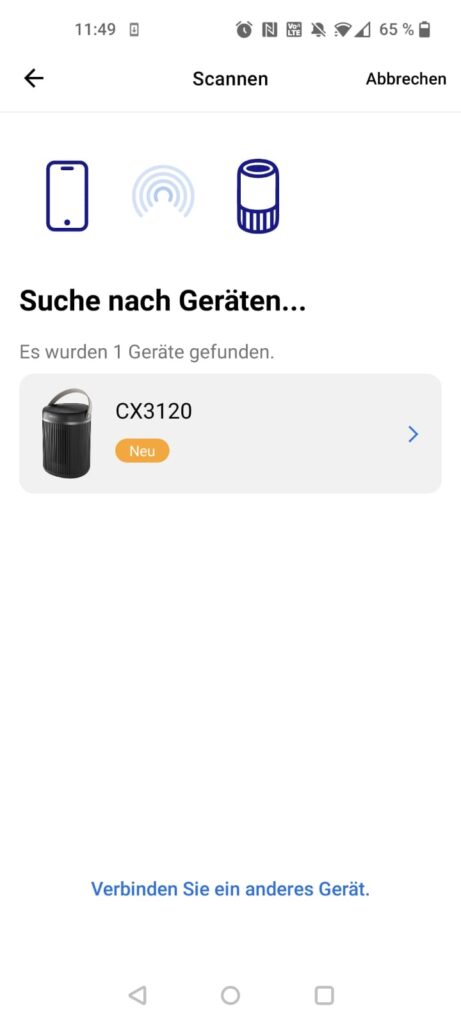 Philips 3000 Series CX3120/01 Heizlüfter App Gerätesuche