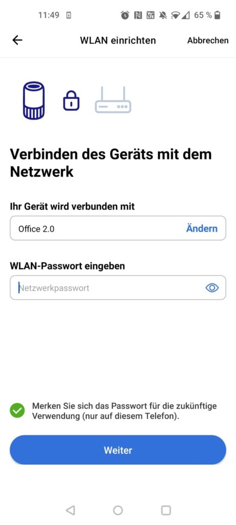 Philips 3000 Series CX3120/01 Heizlüfter App Netzwerkverbindung