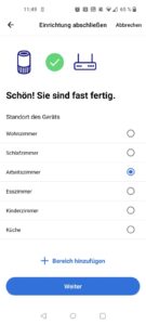 Philips 3000 Series CX3120/01 Heizlüfter App Standortwahl