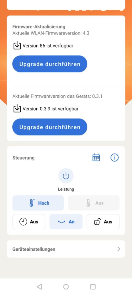 Philips 3000 Series CX3120/01 Heizlüfter App Steuerung