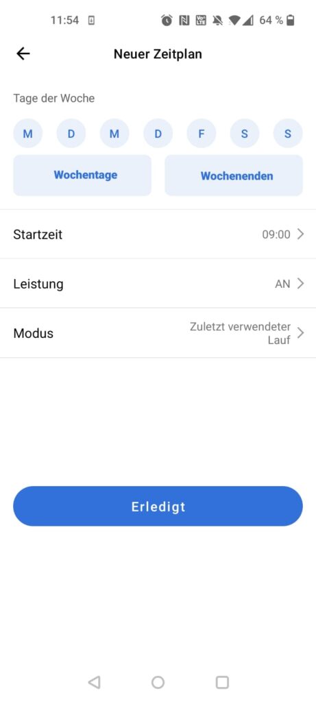 Philips 3000 Series CX3120/01 Heizlüfter App Zeitplan erstellen