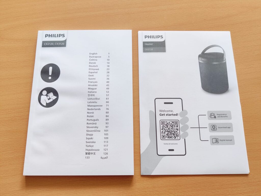 Philips 3000 Series CX3120/01 Heizlüfter Anleitungen