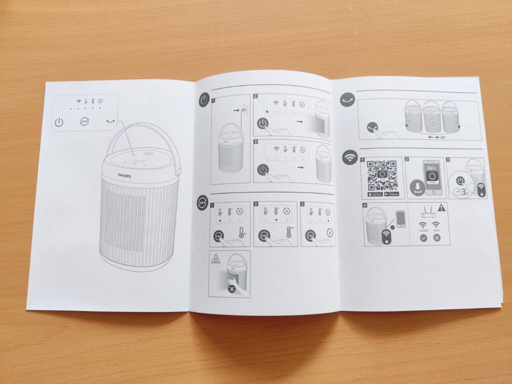 Philips 3000 Series CX3120/01 Heizlüfter Quick-Start-Anleitung
