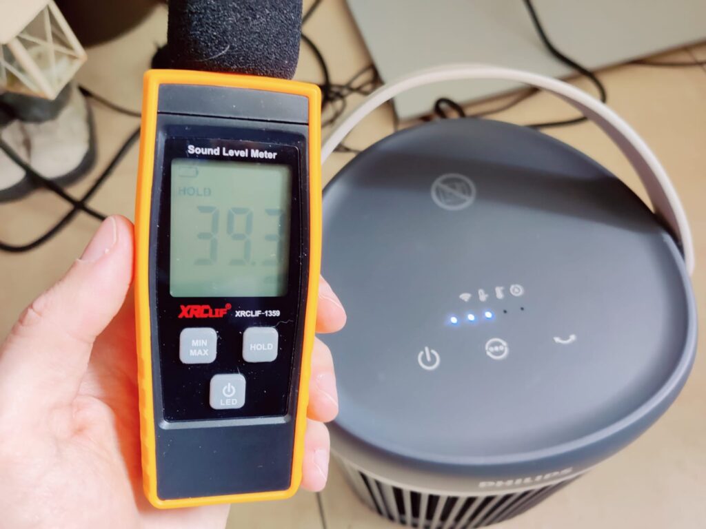 Philips 3000 Series CX3120/01 Heizlüfter Lautstärke niedrigste Stufe