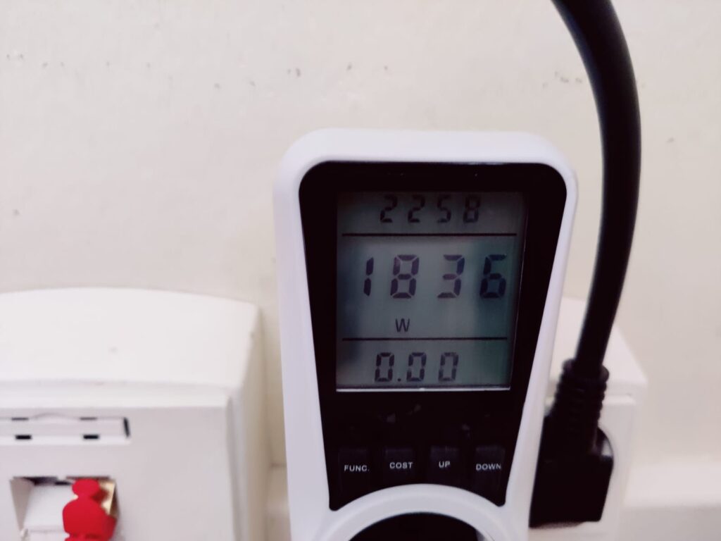 Philips 3000 Series CX3120/01 Heizlüfter Stromverbrauch höchste Stufe