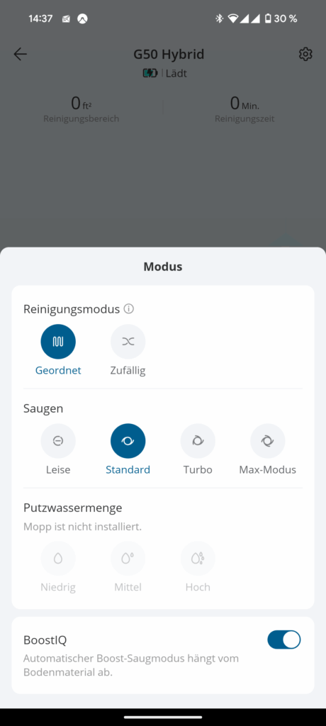 eufy G50 Hybrid Saugroboter Reinigungsplan erstellen