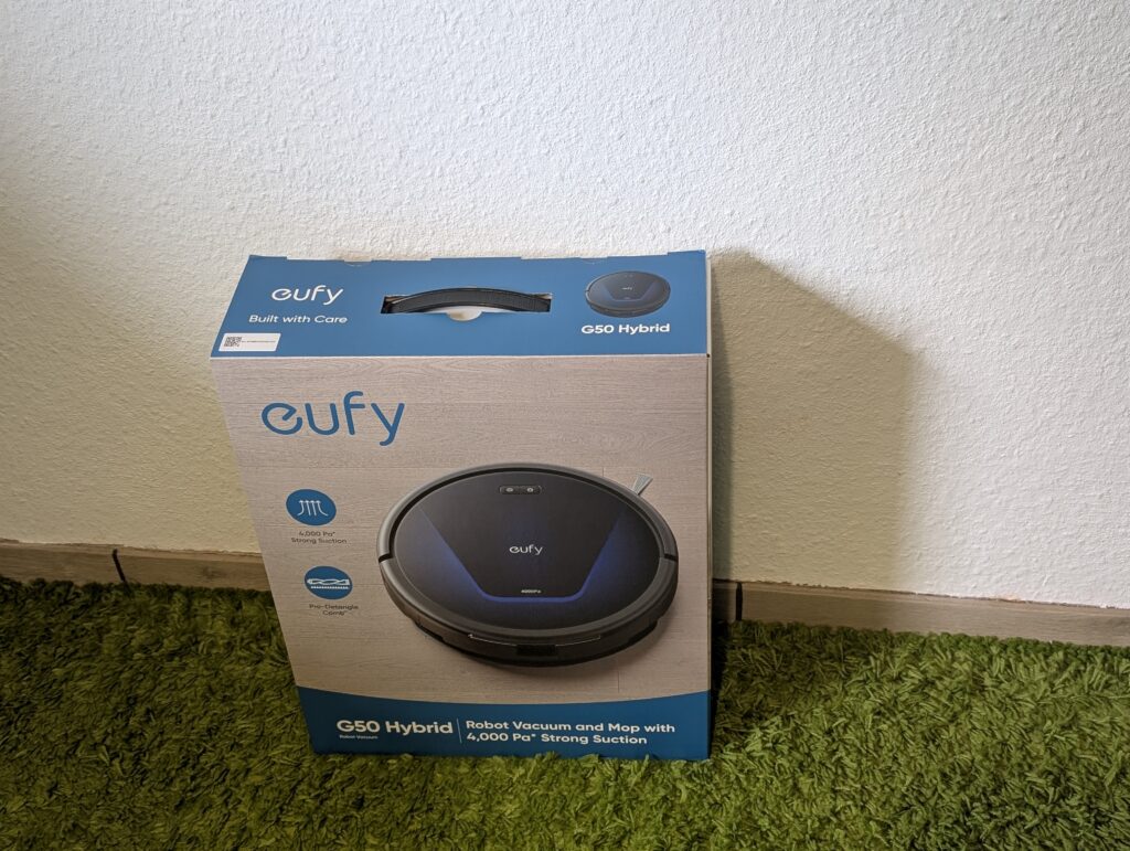 eufy G50 Hybrid Saugroboter Verpackung vorn