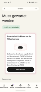 iRobot Roomba 105 Combo Wischroboter App2