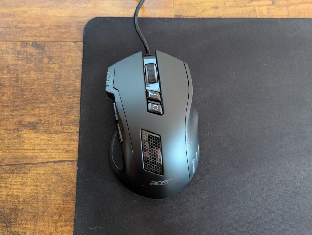 Acer OMW317 Gaming-Maus von oben