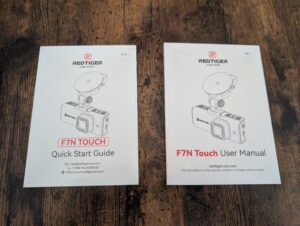 Anleitung der REDTIGER F7N Touch Dashcam