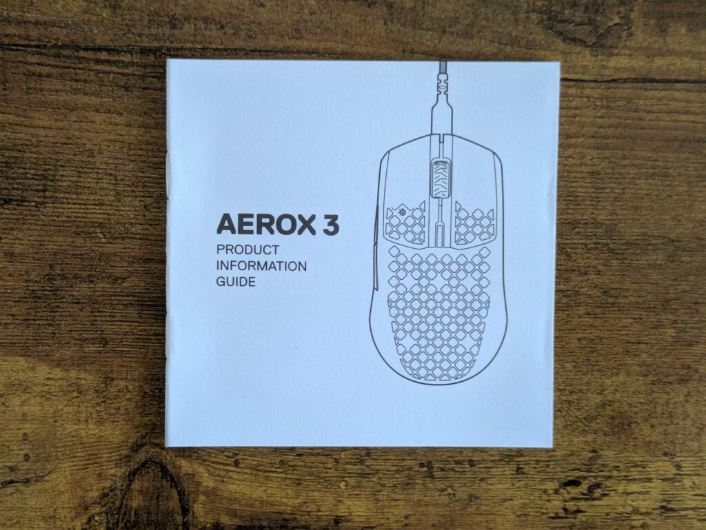 Anleitung der SteelSeries Aerox 3 Gaming-Maus