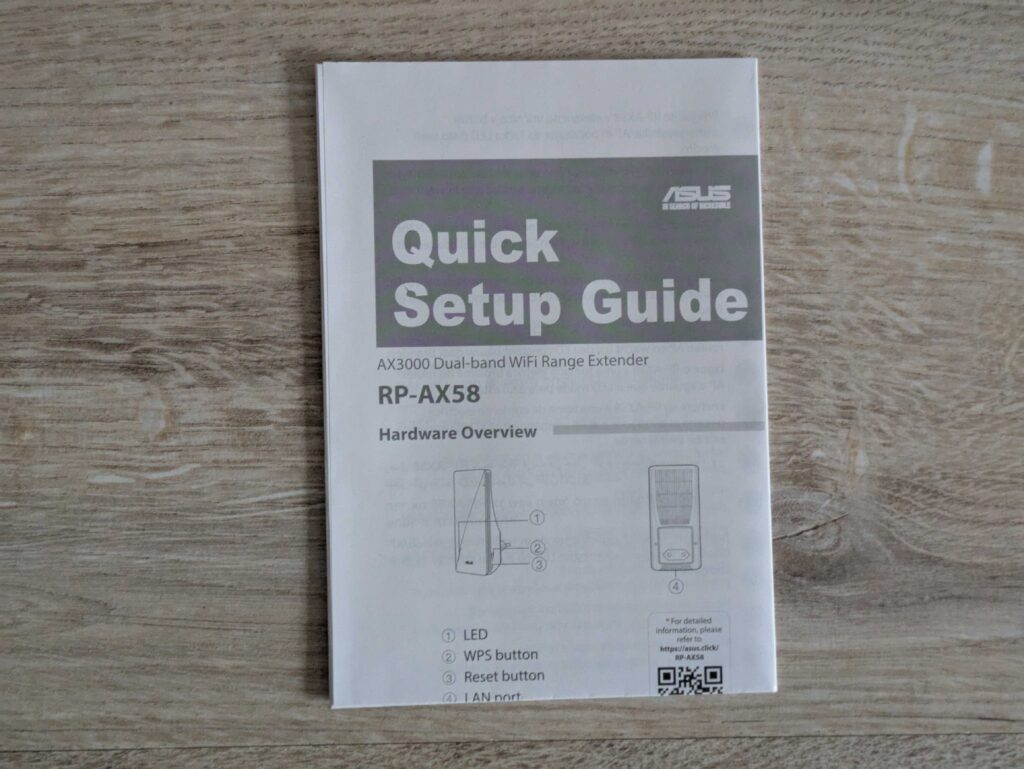 Anleitung des ASUS RP-AX58 AX3000 WLAN-Repeaters (2)