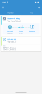 App des ASUS RP-AX58 AX3000 WLAN-Repeaters