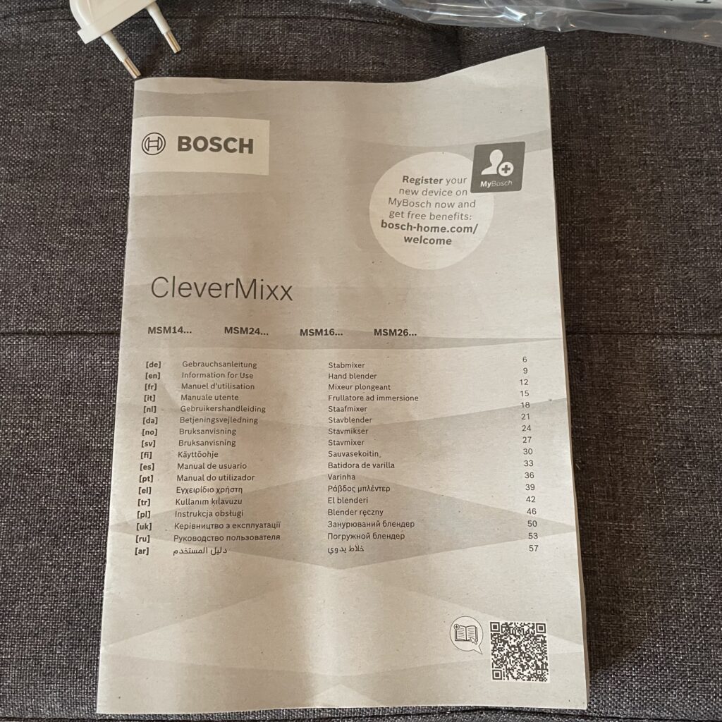 Bosch CleverMixx Stabmixer Anleitung