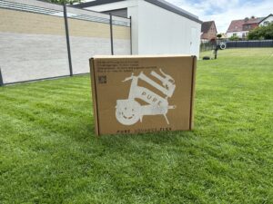 Streetbooster PURE Flex E-Scooter Verpackung von vorne