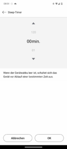 LG XBOOM Go DXG7 Bluetooth-Lautsprecher App Sleeptimer