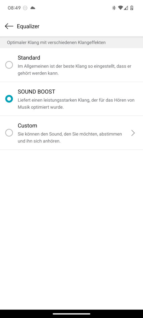 LG XBOOM Go DXG7 Bluetooth-Lautsprecher App Soundboost-Funktion