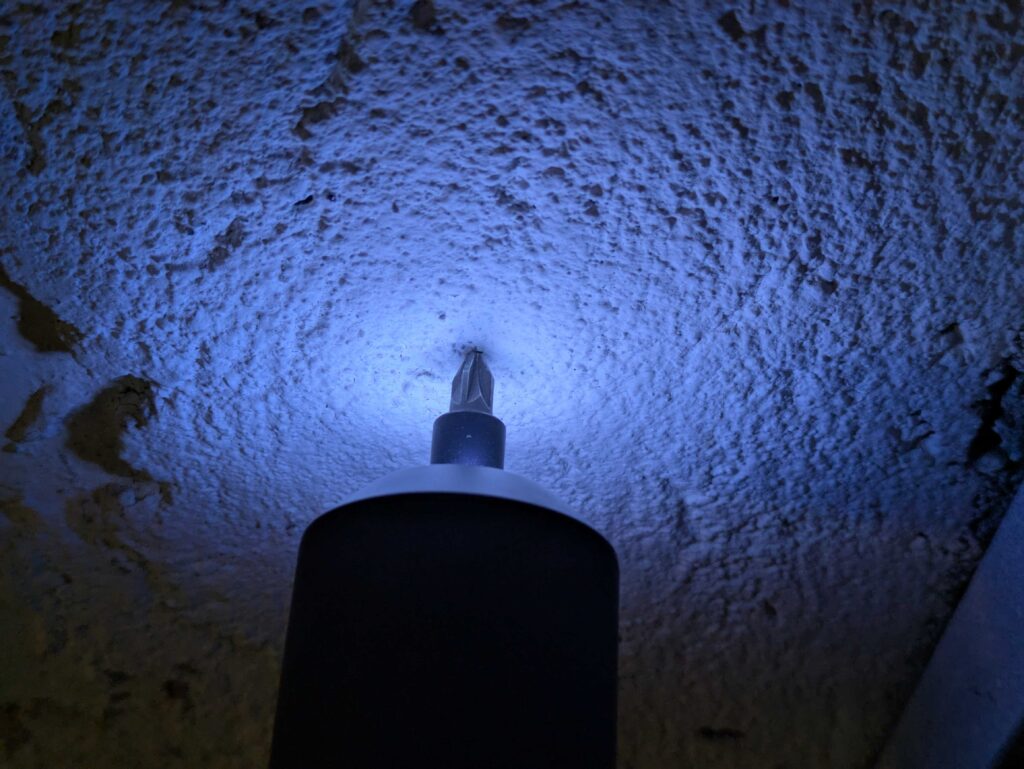 Lichtkegel des Mi Cordless Akkuschraubers