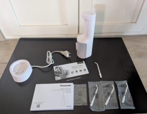 Panasonic 300 Munddusche Lieferumfang ausgepackt