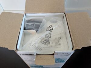 Panasonic 600 Munddusche Verpackung geöffnet