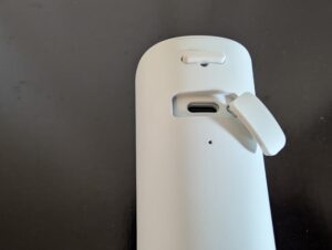 Panasonic 800 Munddusche Ladeanschluss geöffnet