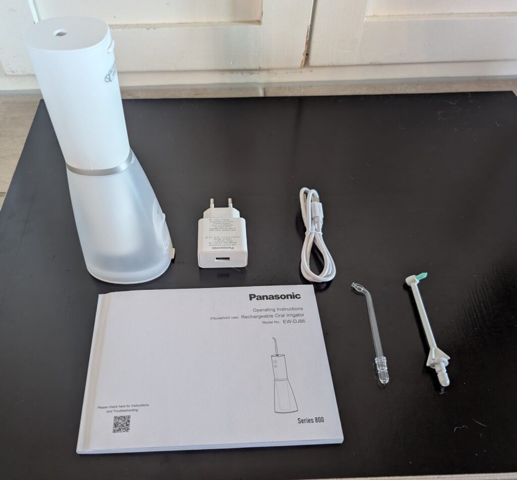 Panasonic 800 Munddusche Lieferumfang ausgepackt