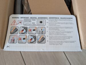Rowenta Compact Power Staubsauger Hinweise Verpackung
