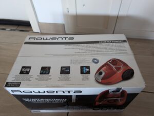 Rowenta Compact Power Staubsauger Verpackung von oben
