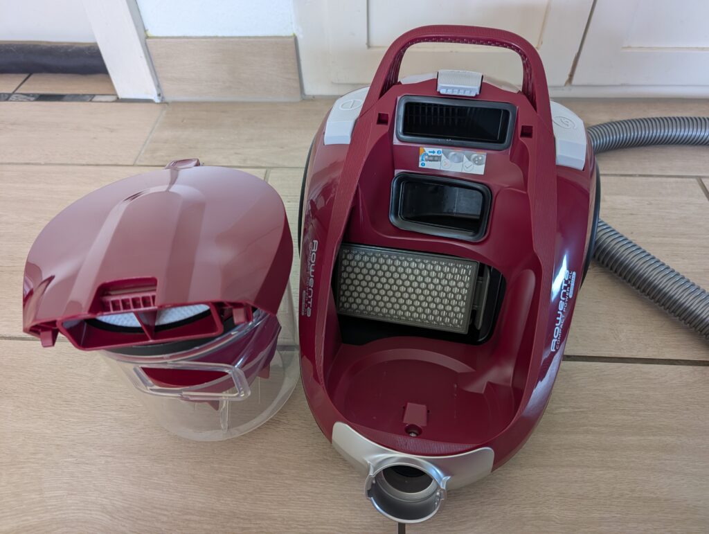 Rowenta Compact Power XXL Classic Staubsauger Staubbehälter entnommen