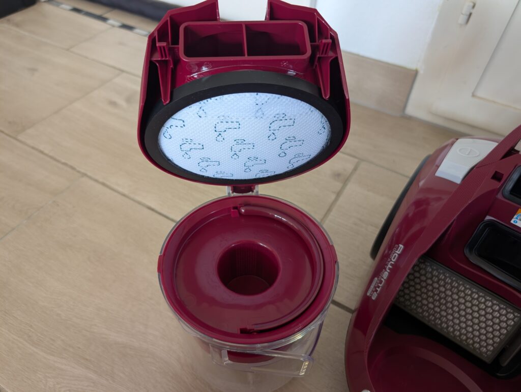 Rowenta Compact Power XXL Classic Staubsauger Staubbehälter geöffnet