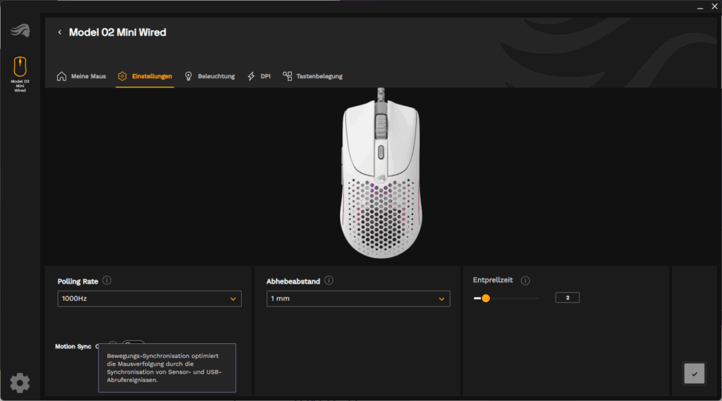 Software der Glorious Model O 2 Mini Gaming-Maus (5)