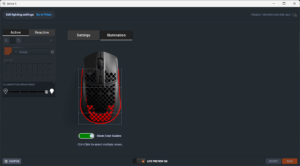 Software der SteelSeries Aerox 3 Gaming-Maus (3)