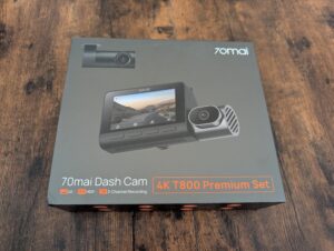 Verpackung der 70mai 4K T800 Dashcam