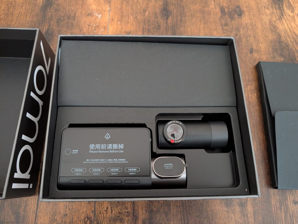 Verpackung der 70mai 4K T800 Dashcam geöffnet (2)