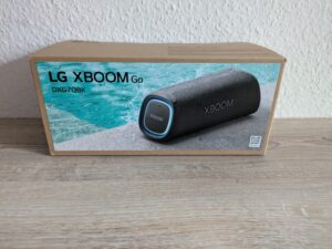 Verpackung des LG XBOOM Go DXG7 Bluetooth-Lautsprechers