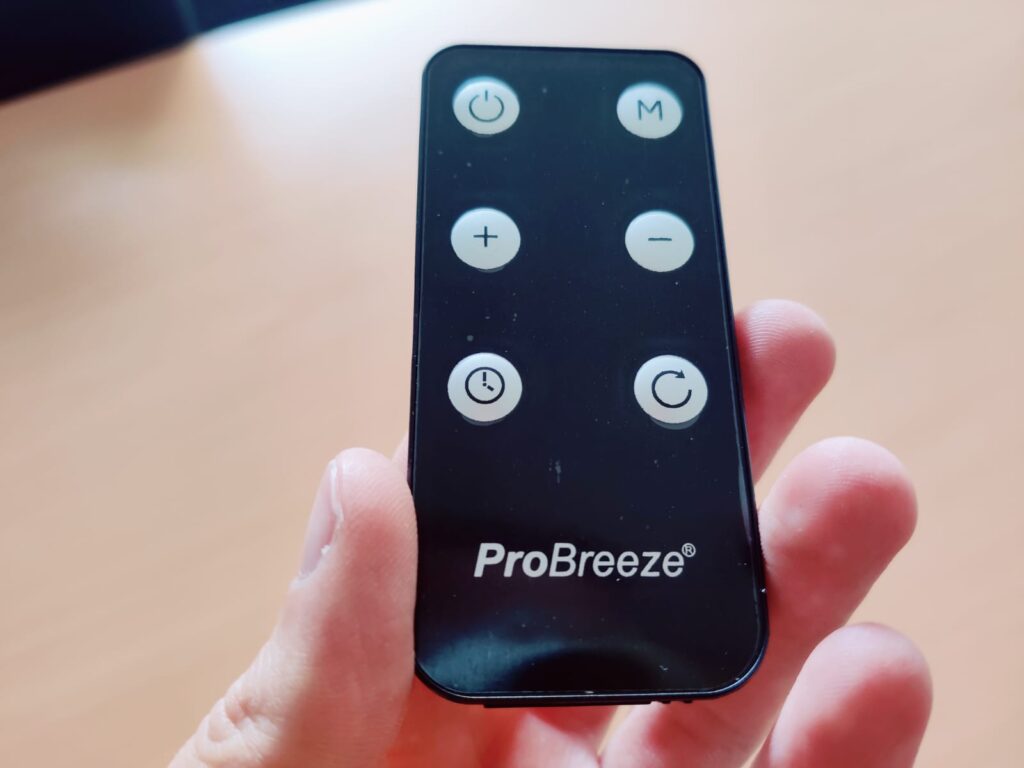 Pro Breeze PB-H15 Heizlüfter Fernbedienung Tasten