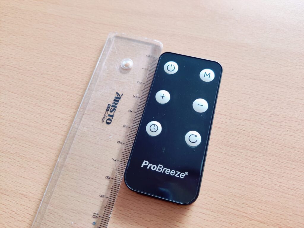 Pro Breeze PB-H15 Heizlüfter Fernbedienung Länge