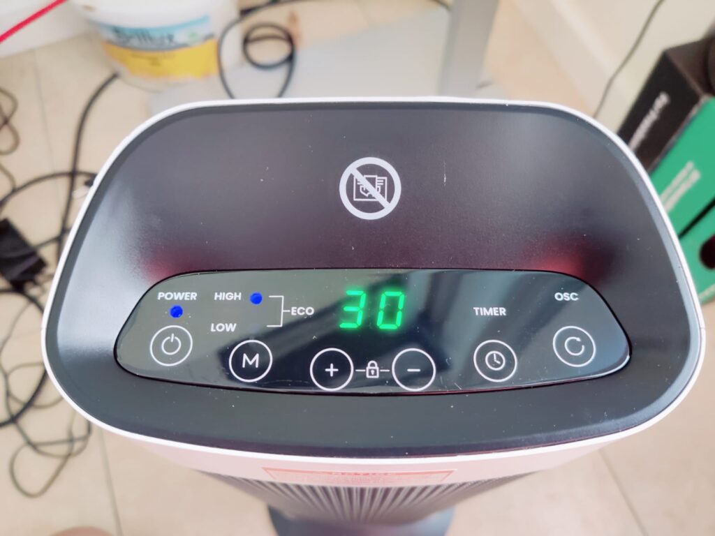 Pro Breeze PB-H15 Heizlüfter im Betrieb
