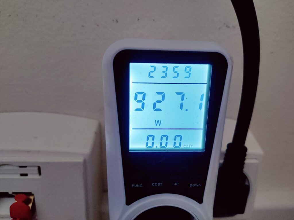 Pro Breeze PB-H15 Heizlüfter Stromverbrauch niedriger Modus