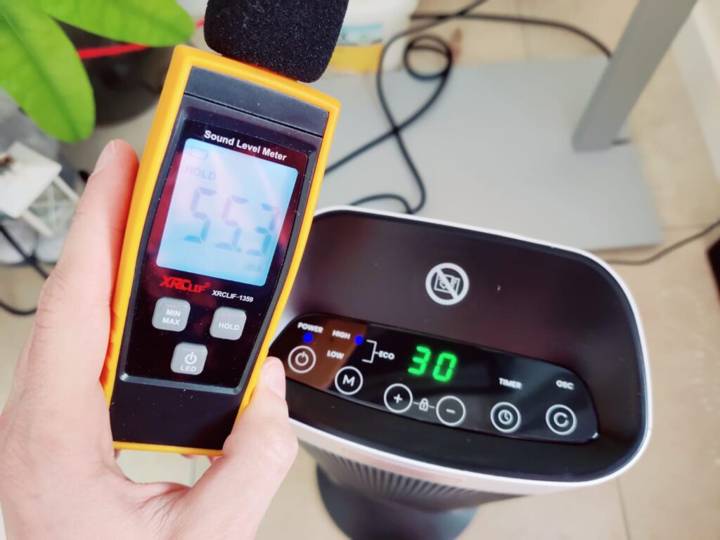 Pro Breeze PB-H15 Heizlüfter Lautstärke hoher Modus