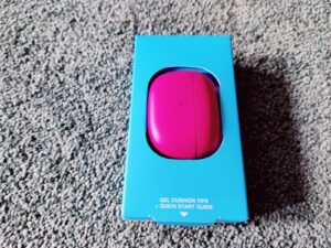 JLab Go Pop ANC Bluetooth-Kopfhörer in der Verpackung