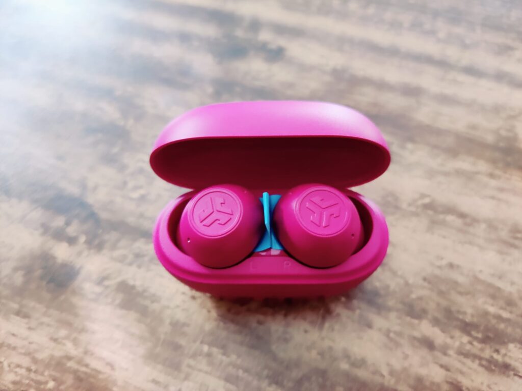 JLab Go Pop ANC Bluetooth-Kopfhörer Ohrhörer in Ladecase