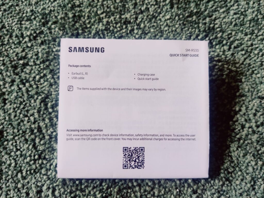 Samsung Galaxy Buds3 Kopfhörer Schnellstartanleitung