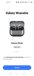 Samsung Galaxy Buds3 Kopfhörer Wearable App