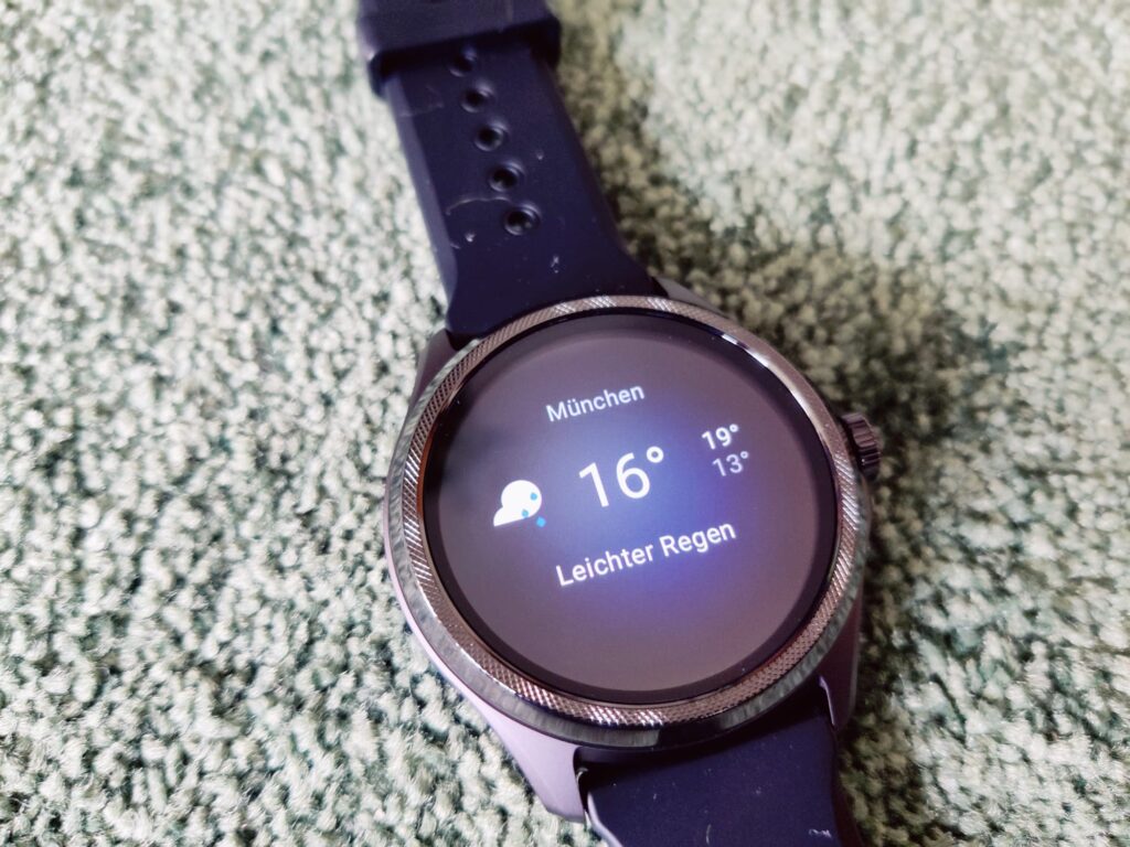 Mobvoi TicWatch Pro 5 Smartwatch Wetteranzeige