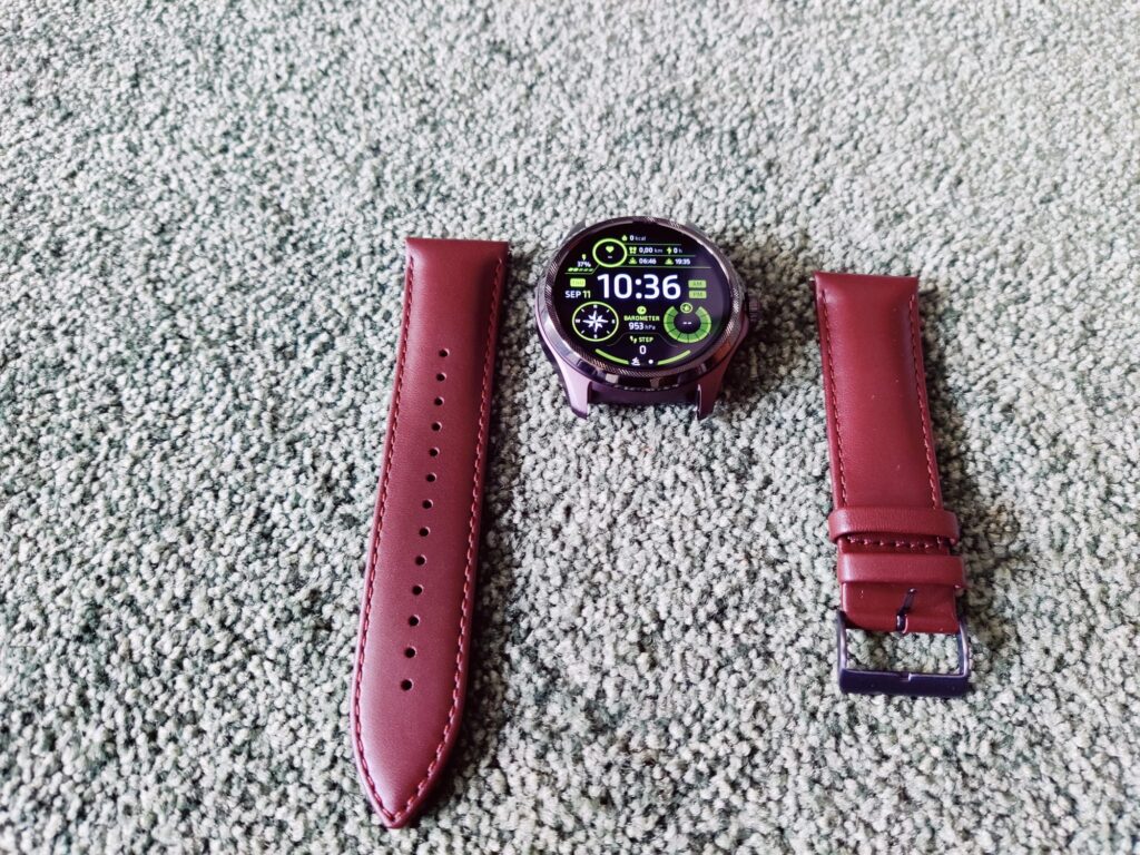 Mobvoi TicWatch Pro 5 Smartwatch mit separiertem Armband Lederoptik