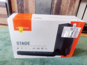 Creative Stage 2.1 Soundbar Umverpackung